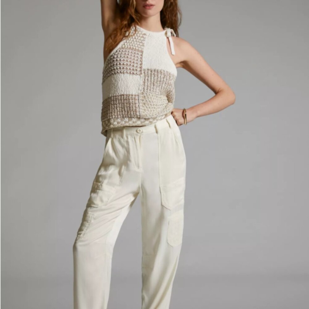 Anthropologie Elliotte Lurex Sweater Tank